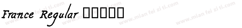France Regular字体转换